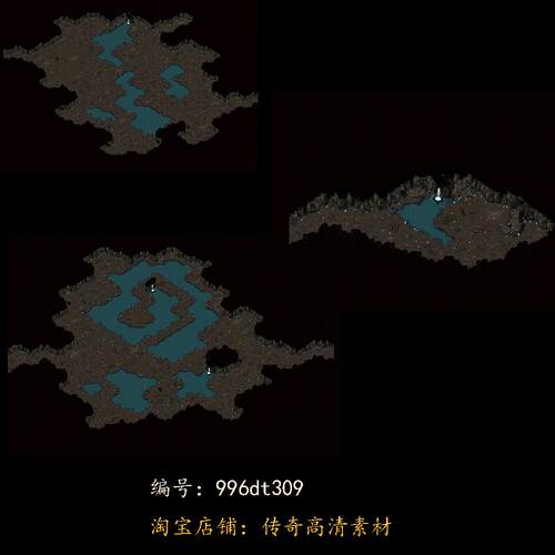 996引擎专用传奇地图全新高清真彩传奇素材复古套图dt309