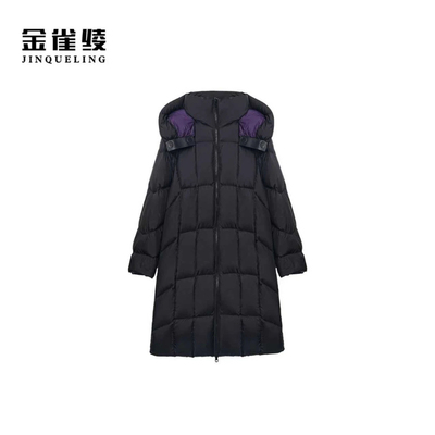 金雀绫【大珠峰】95白鹅绒保暖加厚加宽加大长款羽绒服SZA4YW702