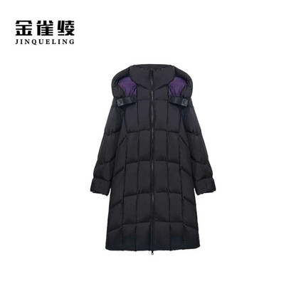 金雀绫【大珠峰】95白鹅绒保暖加厚加宽加大长款羽绒服SZA4YW702