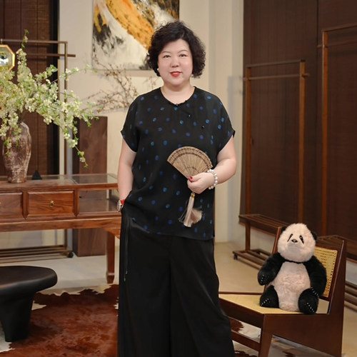 金雀绫【兰陵世家】100桑蚕丝红云纱花罗加宽加大衬衫SZBL490