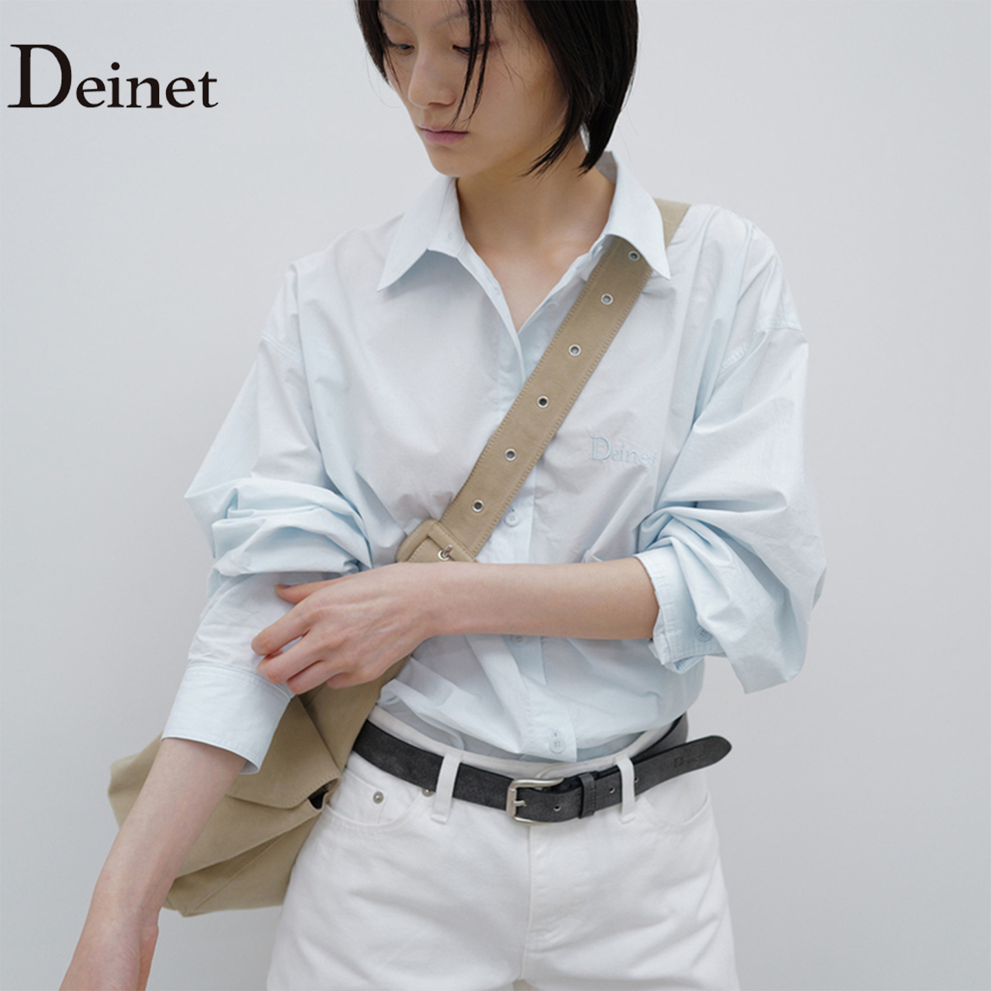 韩国设计师品牌绣花衬衫