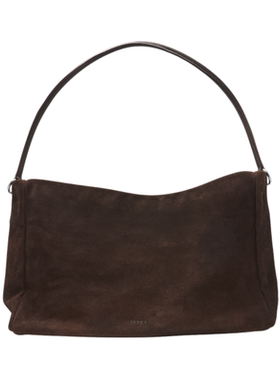 韩国设计师小众品牌deinet2025年秋冬季新品皮质绒面单肩腋下包女