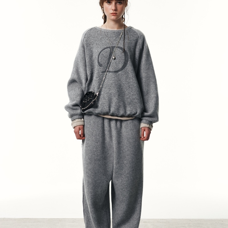 韩国设计师小众印花长袖T恤卫衣