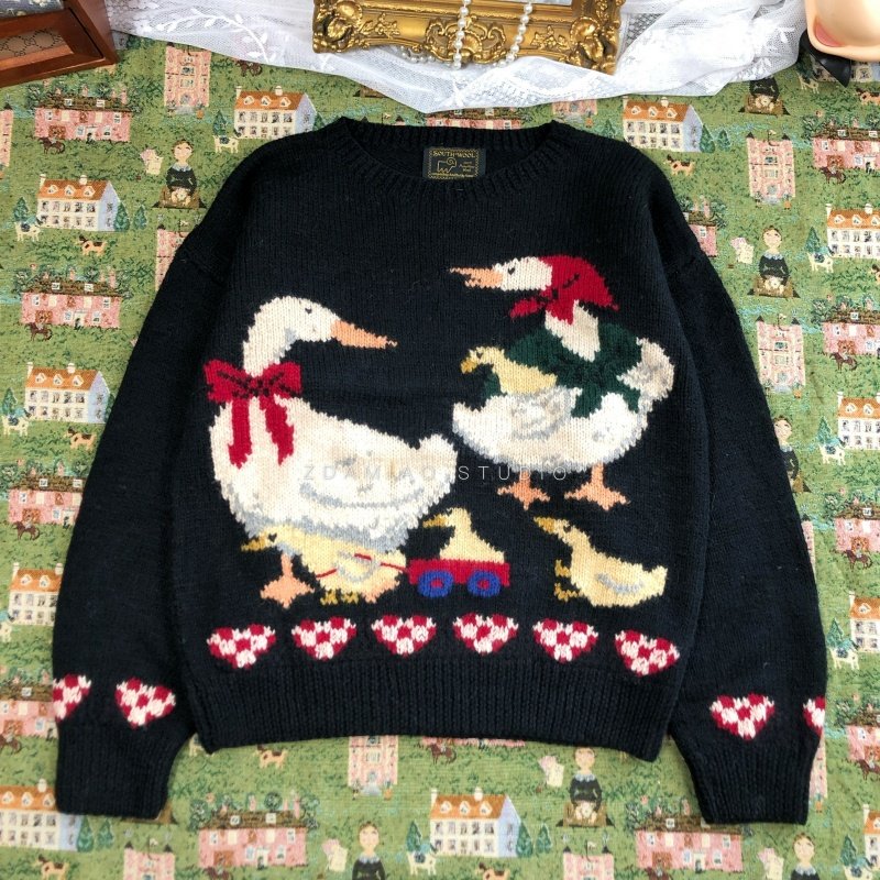 1/20晚八点新品开拍 请先收藏+购物车】复古鸭子毛衣,女装/女士精品,毛衣,淘宝优惠券,粉丝福利购,淘宝优惠卷