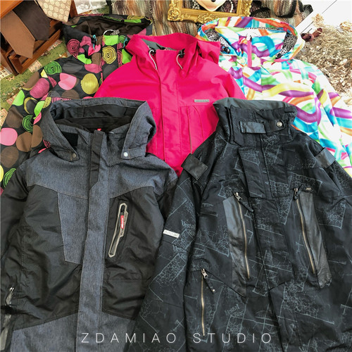 ZDAMIAO日本制复古撞色多巴胺冲锋衣户外硬壳外套登山古着vintage