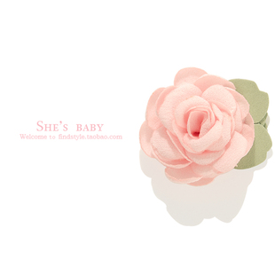 shesbaby清新花朵婴童女宝宝边夹设计师ins刘海饰品儿童发饰发夹