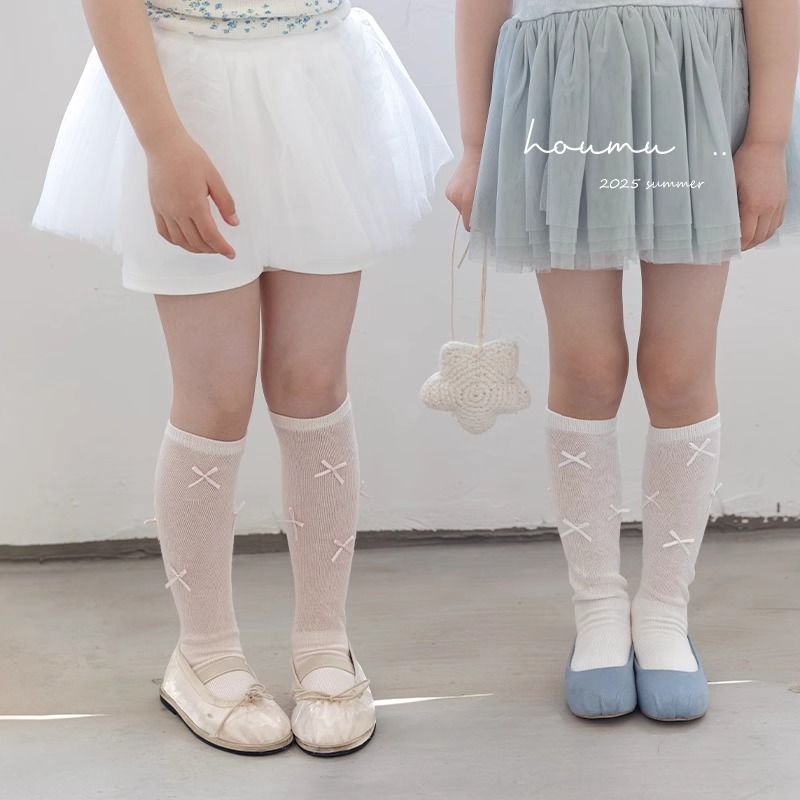 女童春夏薄款网眼无骨公主长筒袜