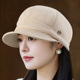 新款 休闲八角帽子女时尚 百搭画家帽户外旅游显脸小防风保暖贝雷帽
