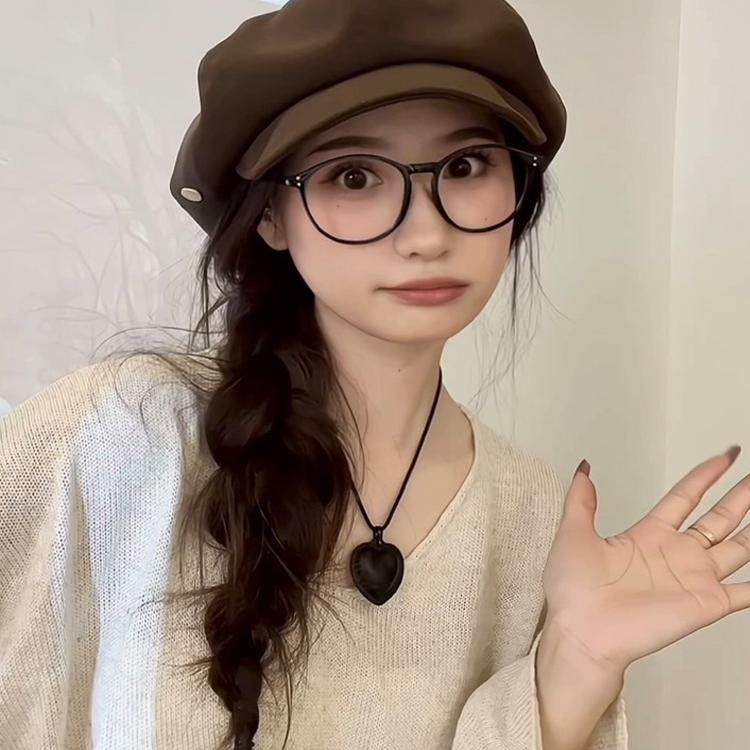 百搭新品秋冬时尚八角帽女