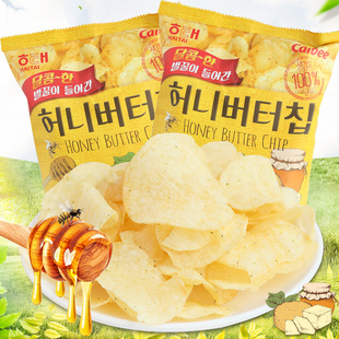 韩国卡乐比Calbee海太蜂蜜黄油薯片黑松露味超薄薯片办公零食60g