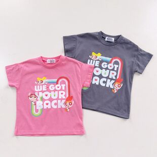 日单尾货100-120童装联名飞天小女芝卡通短袖T恤上衣套头纯棉夏季