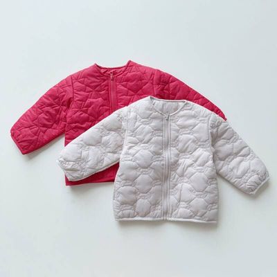 日单PM尾货90-130男孩女孩秋冬薄棉服外套婴儿小童内胆拉链棉袄