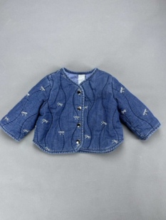 外贸童装男童棉服外套儿童棉衣外套外贸原单尾货牛仔外套68-98cm