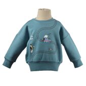 100码 日系thomas托马斯拉绒卫衣外贸原单日单童装 男童圆领卫衣80