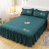 全棉床裙床罩单件纯棉裙式 2.0m 床单床笠床套席梦思防滑保护套1.8