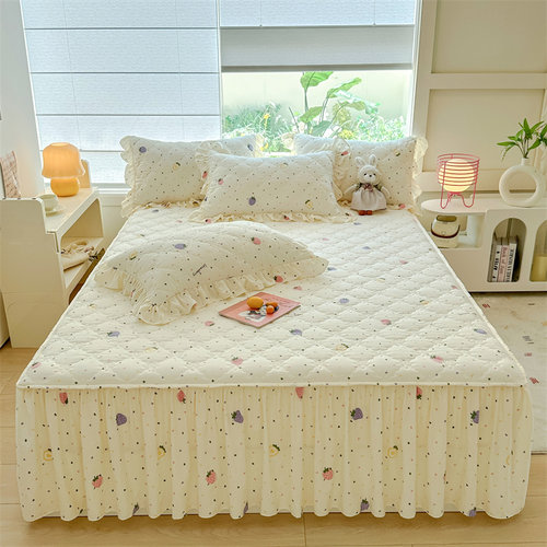 新款全棉纯棉床笠床罩防滑保护套