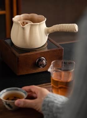 围炉煮茶家用云南罐罐奶茶电陶炉煮茶器陶壶烤奶茶罐茶壶陶土罐