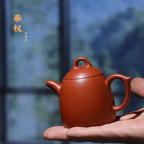 原矿朱泥秦权壶功夫茶壶单丛冲罐