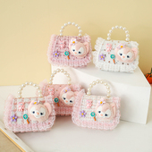 儿童包包新款 洋气单肩斜挎包公主可爱甜美小香风手提包 小女孩时尚