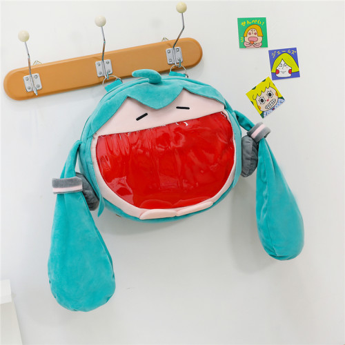 初音未来卡通痛双肩背包