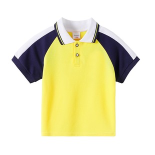 儿童POLO衫 短袖 新款 2024夏季 小学生校服翻领T恤幼儿园大班毕业服