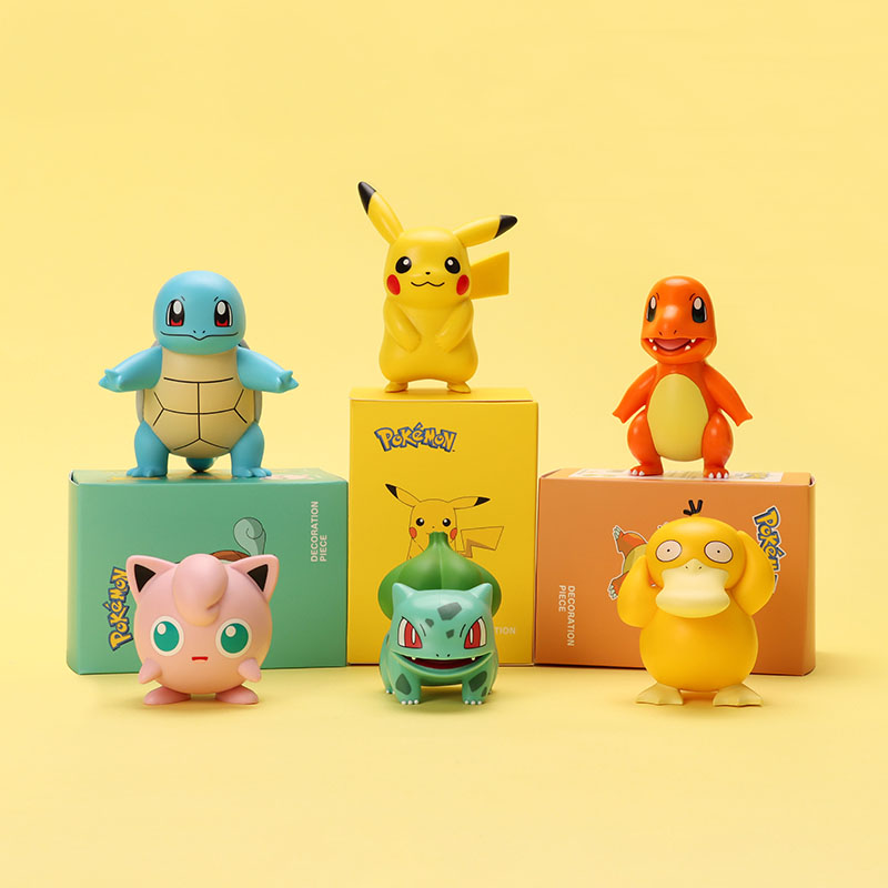 精灵宝可梦明盒手办宠物小精灵神奇宝贝皮卡丘杰尼龟全套玩具