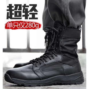 春秋cqb超轻作战训靴战术靴轻便透气减震作训靴黑色保安训练靴男