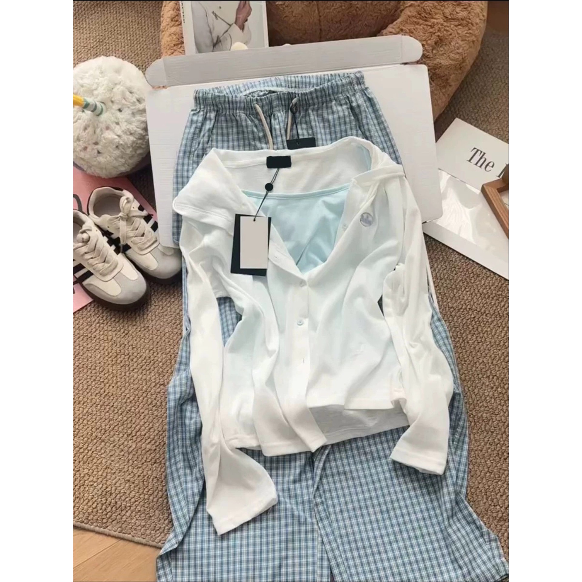 夏季新款韩版连帽拉链长袖T恤女白色薄款修身防晒开衫短款外套
