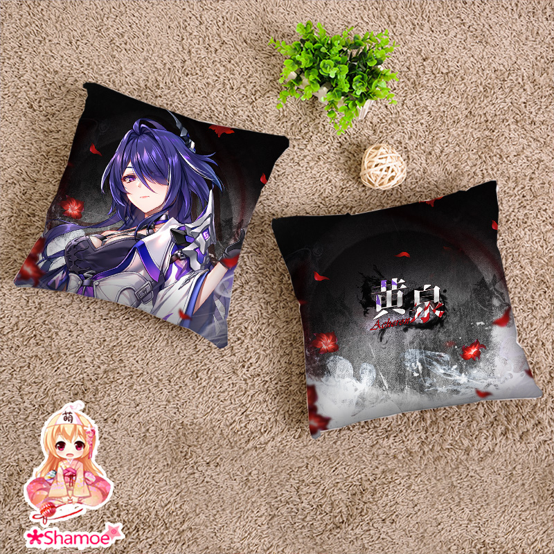 萌影bhx黄泉动漫周边40X40小方枕抱枕沙发靠垫靠枕学生礼物定制