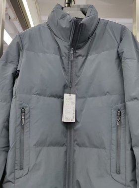 B4DRF8022A 8021A利家男装冬款商务休闲羽绒服男士白鸭绒立领拉链