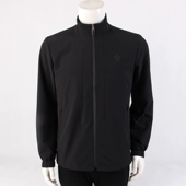 22QFY9011S利家春秋时尚 外套 商务简约立领黑色休闲夹克拉链修身