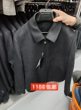 23DYR5111Y 5112Y利家男装冬款休闲商务翻领行政羊绒大衣夹克外套