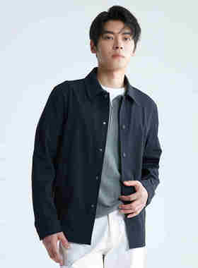 A4QFY0011Y利家男装2024年秋季新款商务中长款风衣男翻领拉链加绒