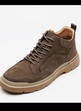 男鞋春季新款男士休闲鞋真皮马丁靴男靴子24QXL30301