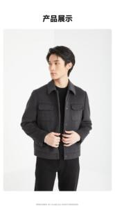 24DYR9041S利家男装 新款 短款 羊绒羽绒夹克外套2999 冬季