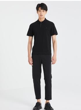24XTX9781S利家男士夏季翻领纯色简约休闲百搭针织POLO衫短袖T恤