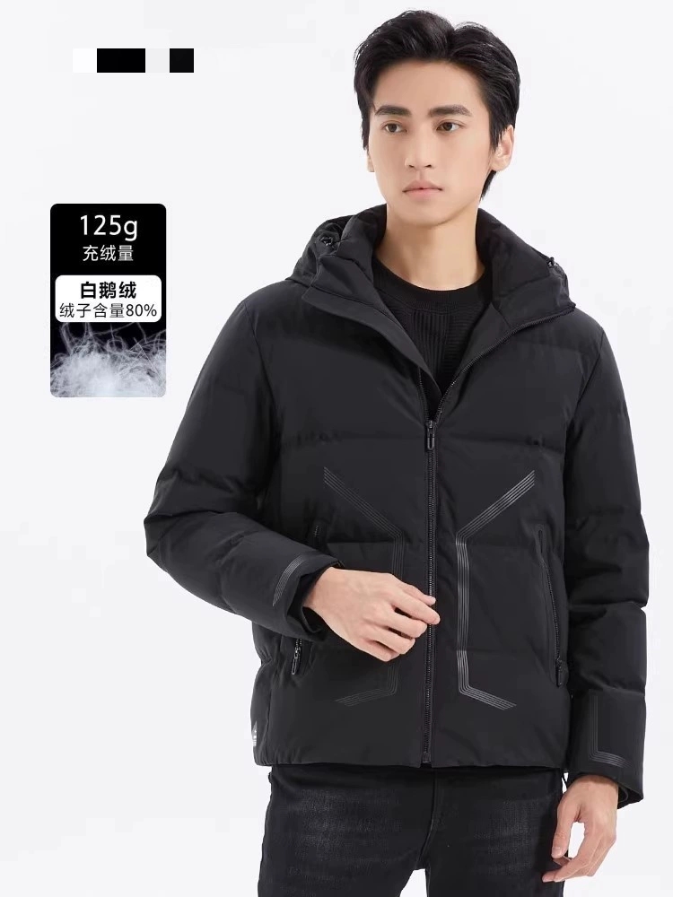 Q3DRF0011Y 0012 利家男冬季季新款时尚连帽保暖舒适鹅绒羽绒服