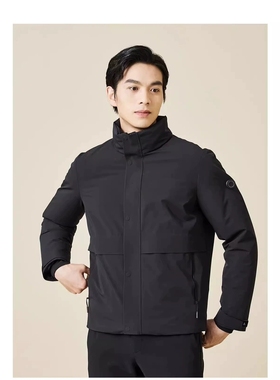 23DRF9381S 9011S利家男士冬季立领休闲舒适保暖鹅绒羽绒服