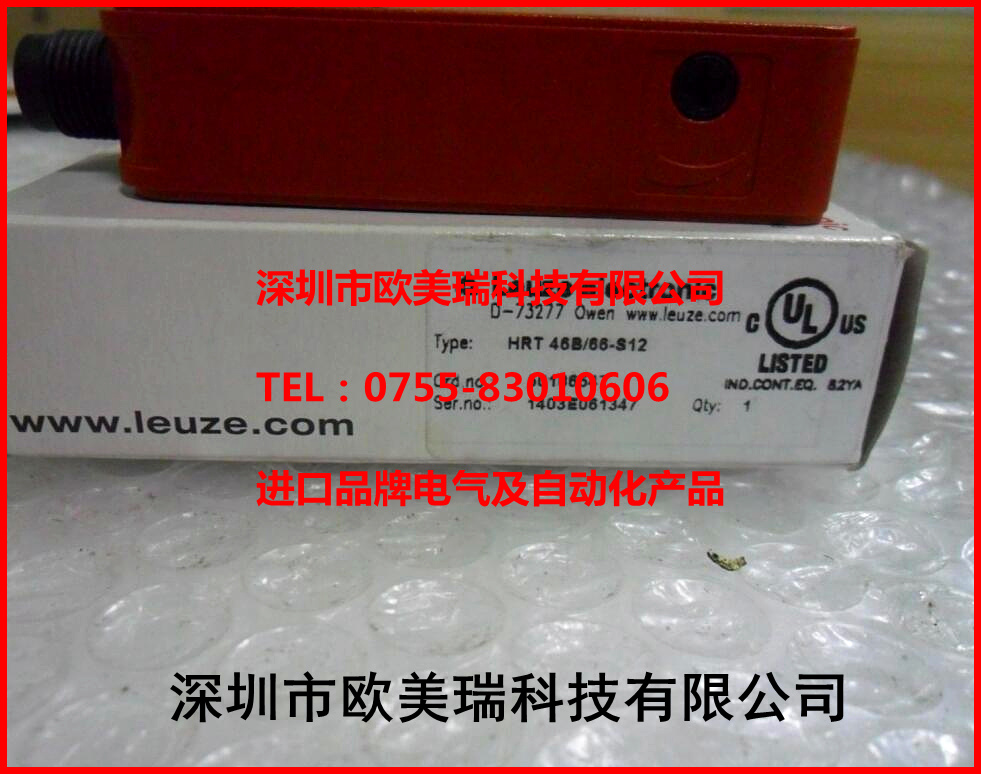 劳易测LEUZE传感器 HRT46B/66-S12/HRT 46B/66-S12 当天发货