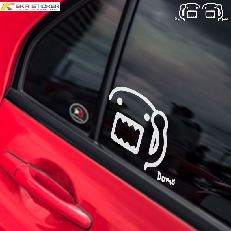 卡通搞笑摩托车反光贴