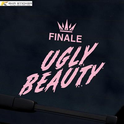 可卡蔡依林jolin汽车车身UGLYBEAUTY演唱会同款车玻璃纹身车贴