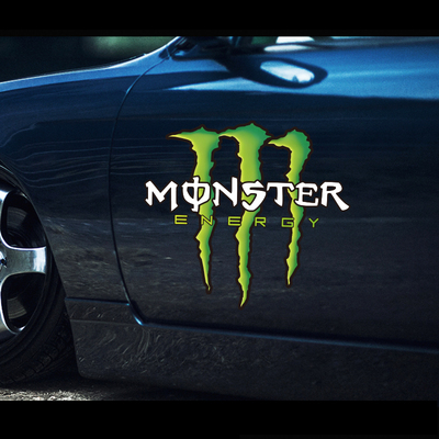 创意绿爪车贴摩托车电动车电摩防水反光贴纸魔爪汽车个性装饰车贴