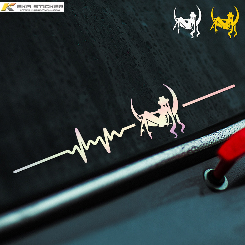 动漫美少女战士野兔汽车贴纸