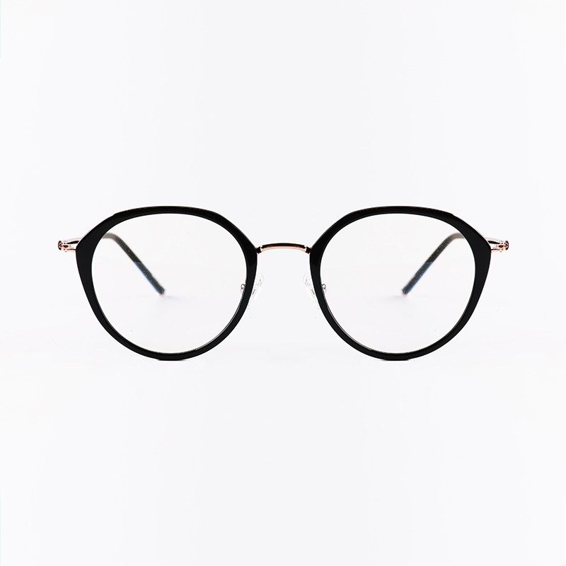 出口韩国摩登晶莹质感超轻椭圆框可配度数眼镜架女眼镜框男17