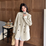 【现货】新款！条纹拼袖蛋白皮衣西装289-6909-P165K248，女装皮衣，浙宝289