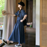 现货！假两件牛仔连衣裙289-2298-P125控178，女装连衣裙，浙宝289
