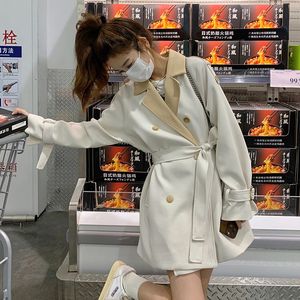 个子撞色中长风衣短款289-A550-P135控188长款289-A551-P145控198图片