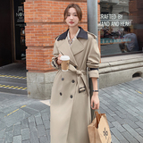 【新】撞色长风衣289-6828-P155控208（已出货），女装风衣，浙宝289