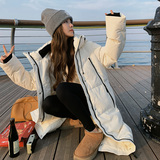 【现货】24年冬款白色双侧拉链棉服289-6845-P195控288，女装棉衣/棉服，浙宝289