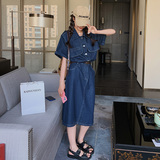 【现货】牛仔长裙(送腰带）289-2271-P135控188，女装连衣裙，浙宝289